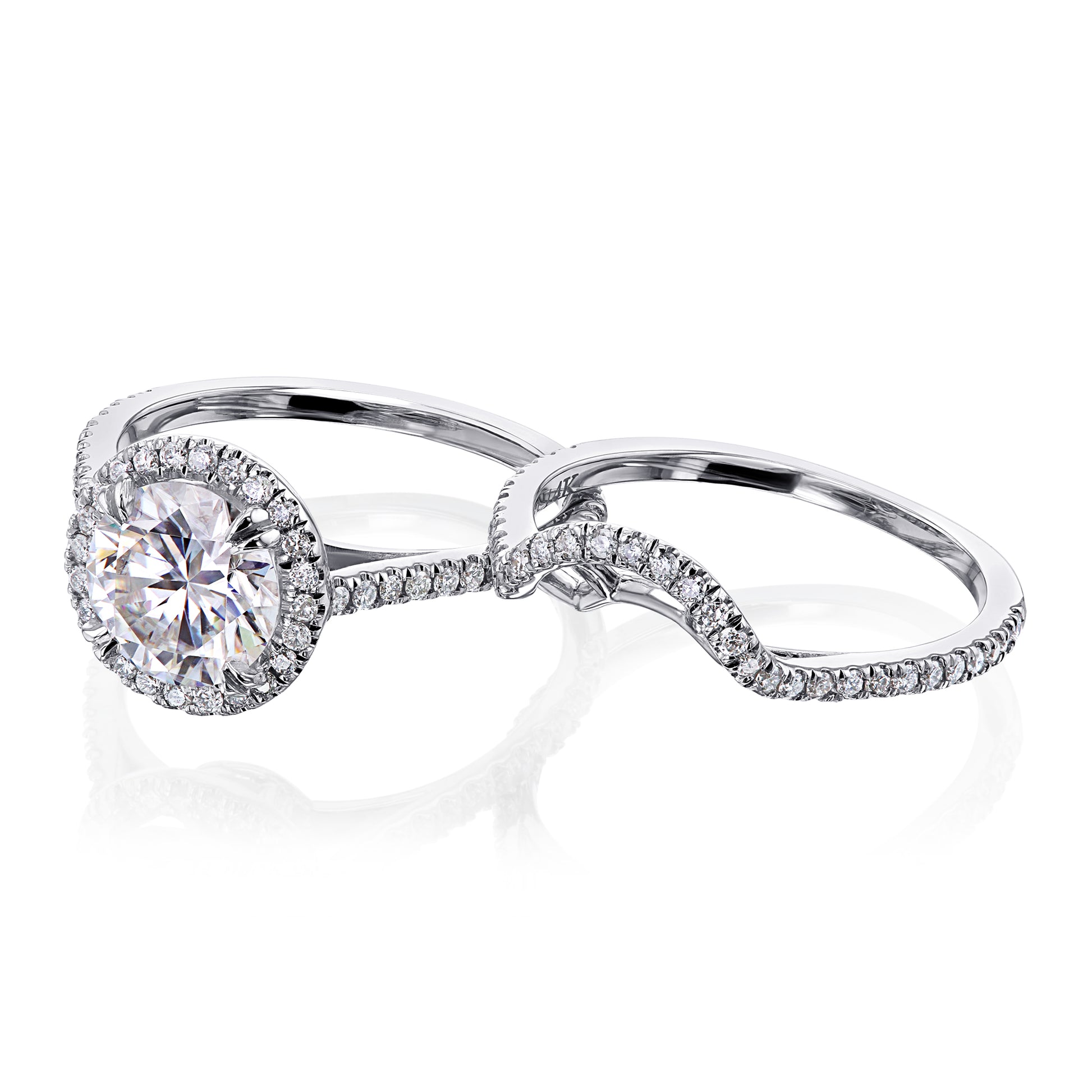 7.5 mm Moissanite Round Original Ring