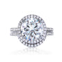 9.5 mm Moissanite Halo Round Original Ring