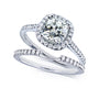 Cushion Original Bridal Set - Lab Stones