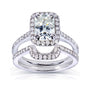 1.7 Carat Moissanite Radiant Original Bridal Set