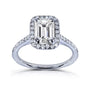 1.3 Carat Moissanite Emerald Original Ring