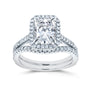 2.2 Carat Moissanite Radiant Original Bridal Set