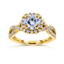 1.5 Carat Moissanite Twist Shank Ring
