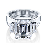 5.5 Carat Moissanite Echo Bridal Set