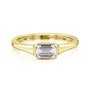 0.5 Carat Moissanite Emerald Berlin Ring