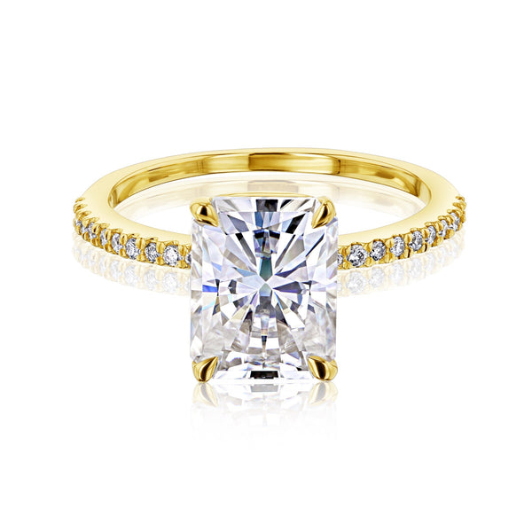 Kobelli Grown - Radiant Petite All-Diamond Ring