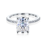 Kobelli Grown - Radiant Petite All-Diamond Ring