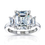 4.1 Carat Moissanite 3-Stone Evelyn Ring