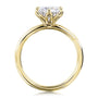 Kobelli 6-Prong Solitaire Plain Solid Gold Band Floating Tulip Setting Engagement Ring