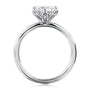 Kobelli 6-Prong Solitaire Plain Solid Gold Band Floating Tulip Setting Engagement Ring