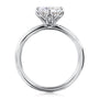 Kobelli 6-Prong Solitaire Plain Solid Gold Band Floating Tulip Setting Engagement Ring