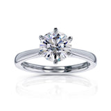 1.5 Carat Moissanite Solitaire Tokyo Ring