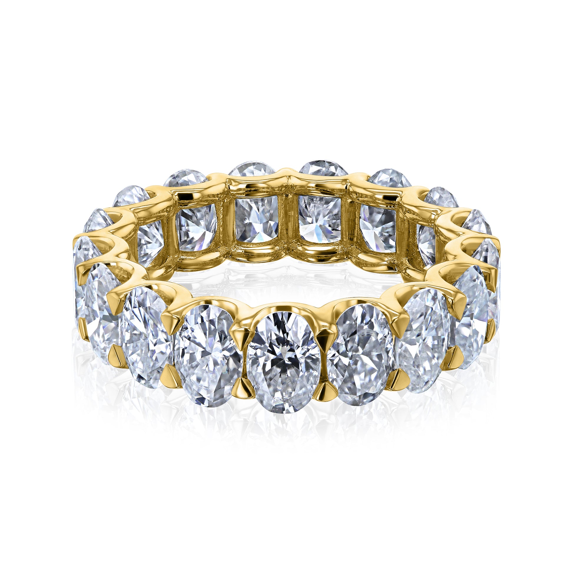 8.5 Carat Moissanite U-Prong Eternity Ring