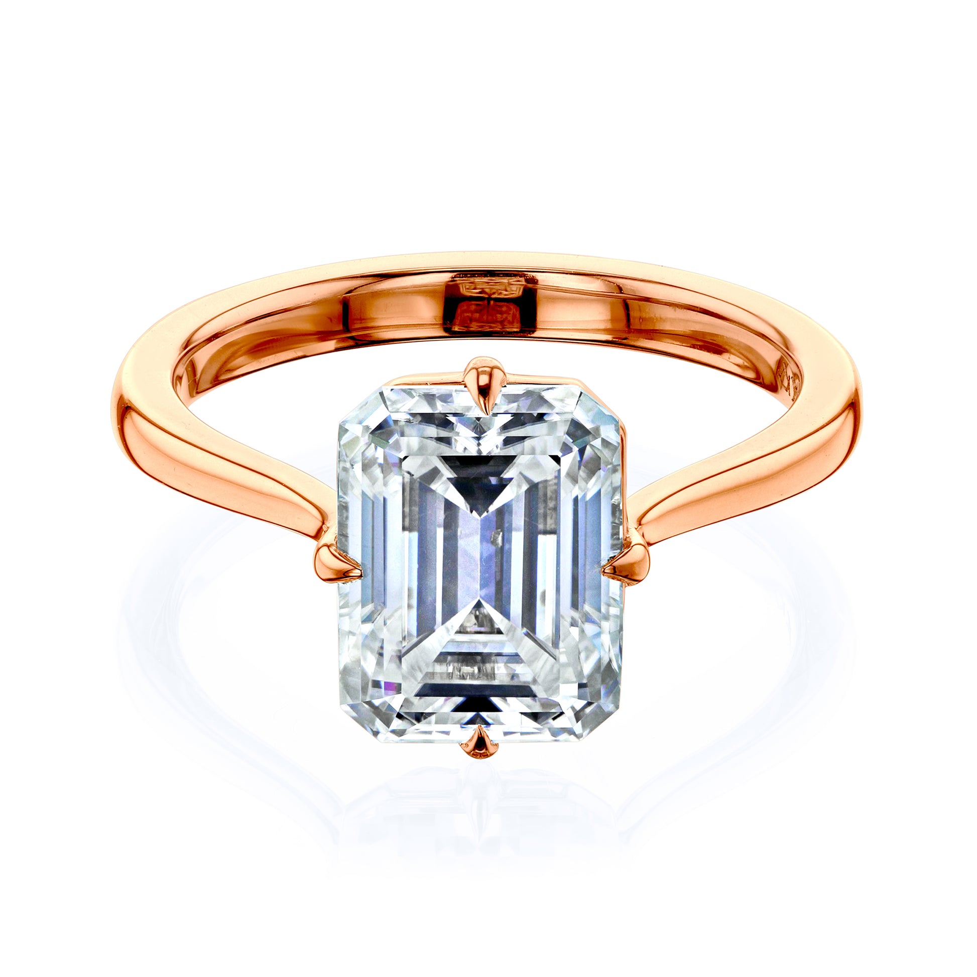 2.45 Carat Moissanite Solitaire Elba Ring