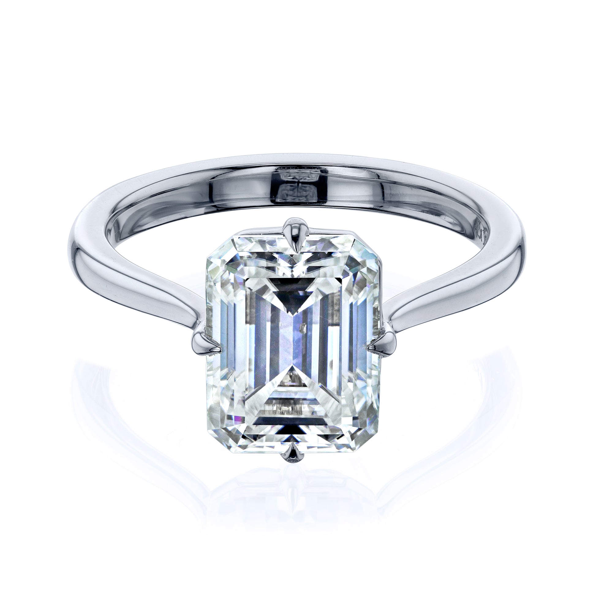 2.45 Carat Moissanite Solitaire Elba Ring