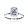 Kobelli 1.5ct Radiant Diamond Bezel Solitaire Engagement Ring