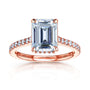 2.8 Carat Moissanite Emerald Bristol Ring