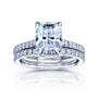 3.5 Carat Moissanite Bristol Radiant Bridal Set