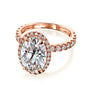 Kobelli Large Oval Diamond Halo Ethical & Sustainable Engagement Ring