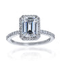 2 Carat Moissanite Half Eternity Petite Emma Ring in White Gold