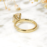 Kobelli Grown Diamond Ring Petal Prongs