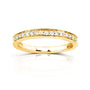 0.15 Carat Natural Diamond Pavé Ring