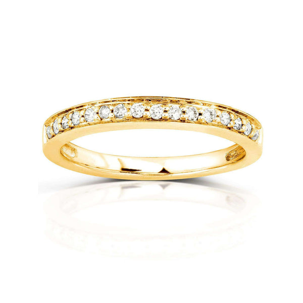 Diamond Wedding Band 1/6 carat (ctw) in 14K Yellow Gold