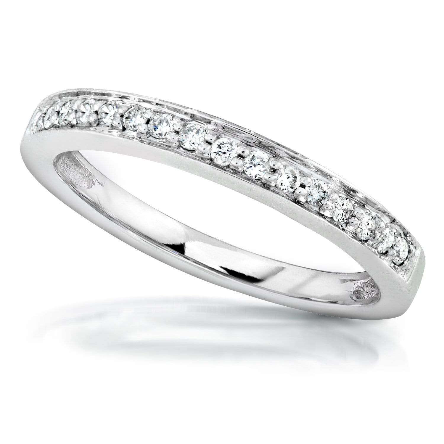 Kobelli Diamond Wedding Band 1/6 carat (ctw) in 14K White Gold