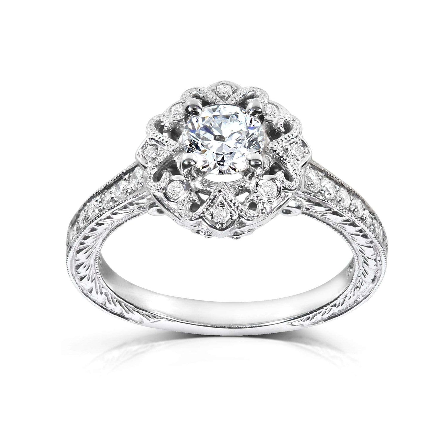 0.55 Carat Natural Diamond Antique Ring