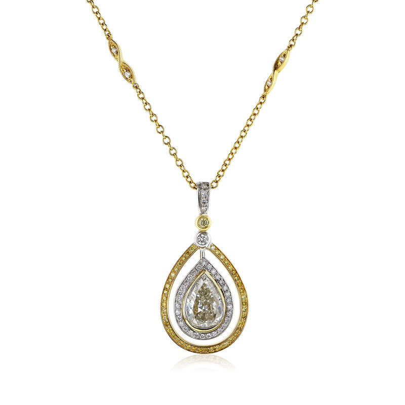 Kobelli Pear Diamond Necklace