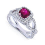 2.36 Carat Tourmaline Crisscross Ring