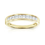 0.5 Carat Natural Diamond Princess Channel Ring