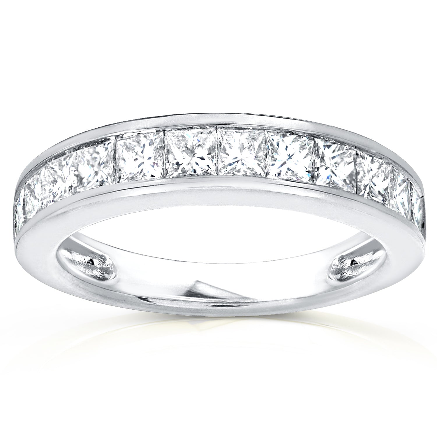 1 Carat Natural Diamond Princess Channel Ring