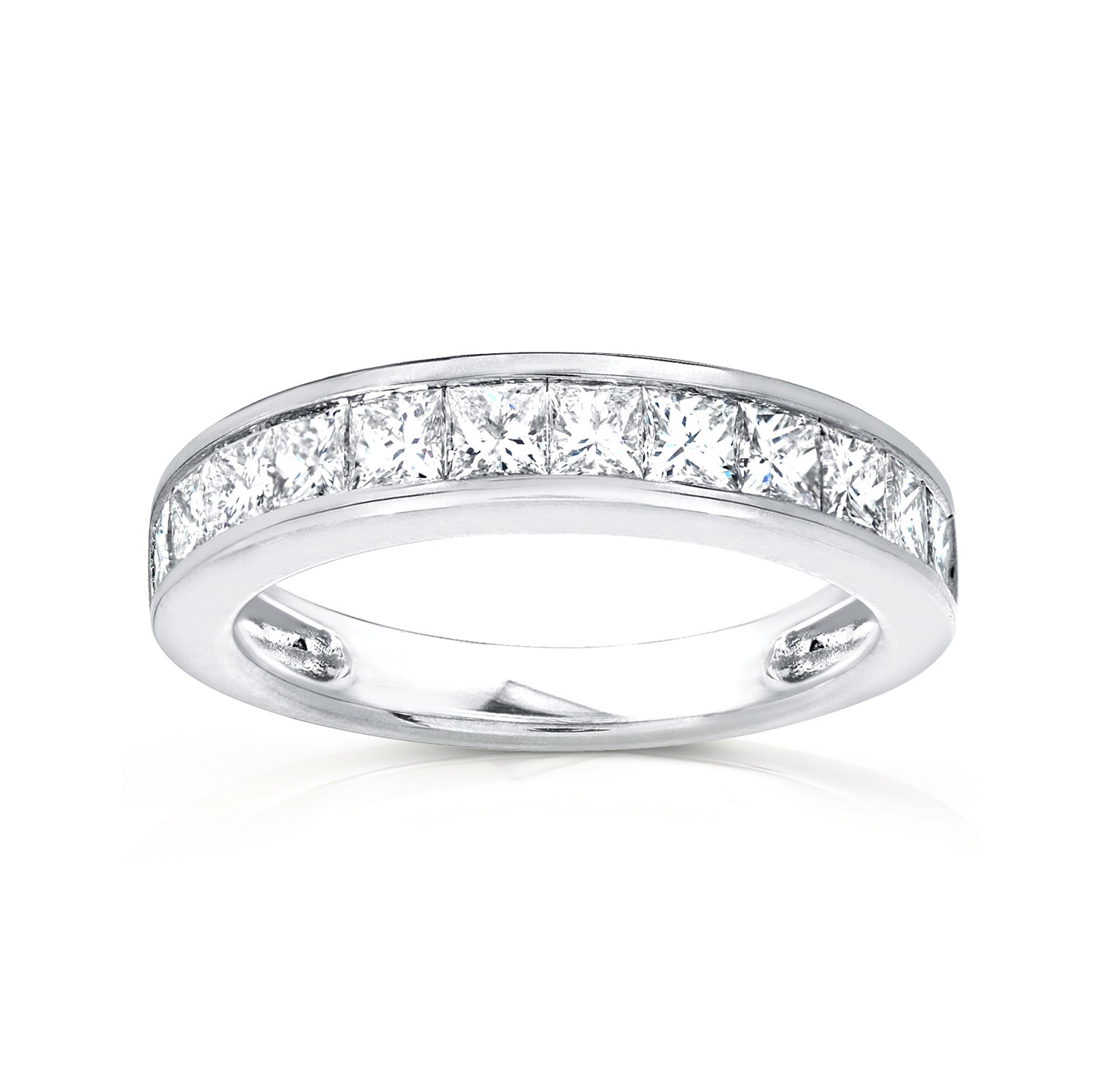 1 Carat Natural Diamond Princess Channel Ring