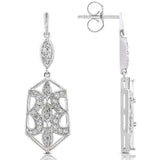 Kobelli Diamond Earrings 1/2 Carat (ctw) in 14k White Gold 51141X
