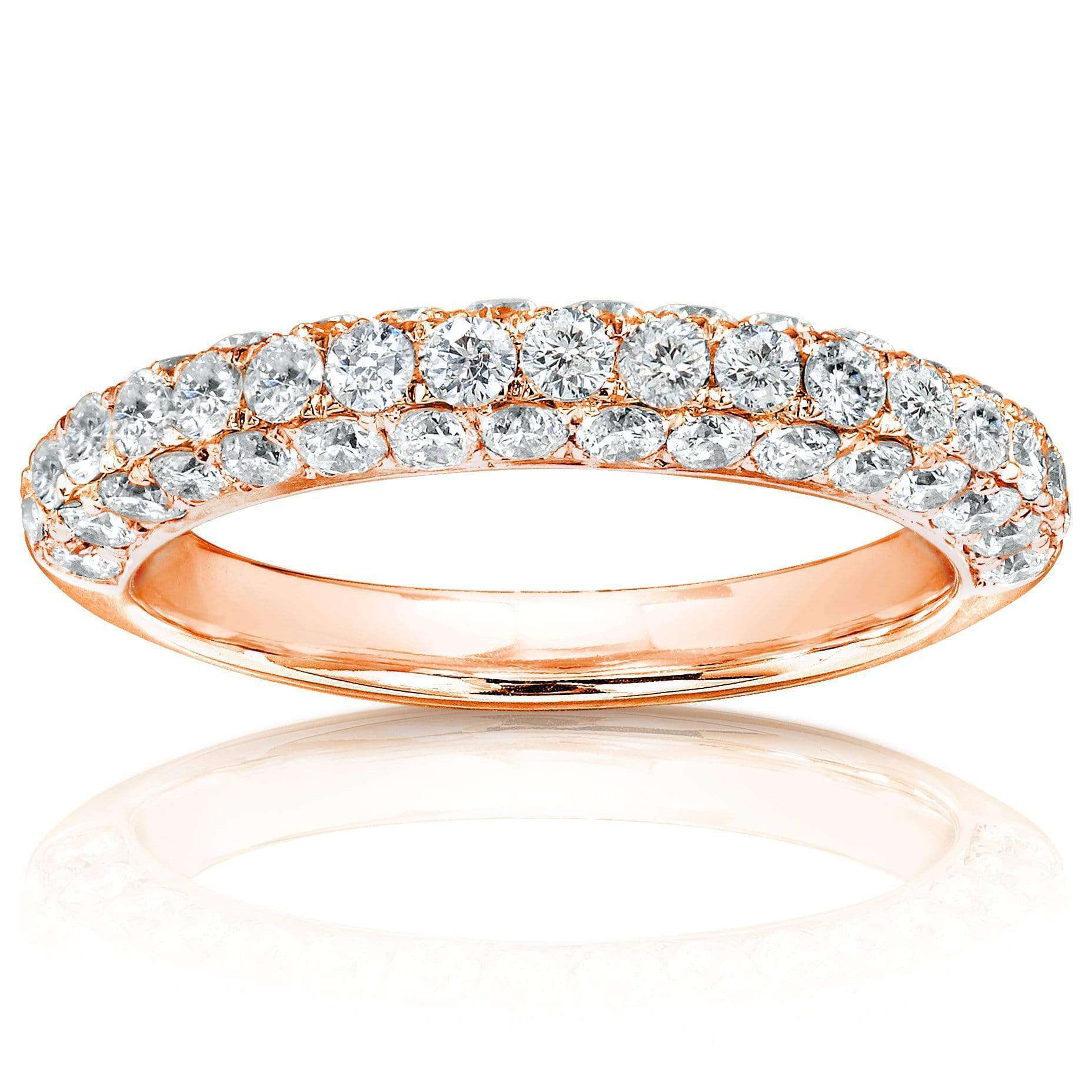 Kobelli Diamond Wedding Band 1 CTW in 14K Rose Gold