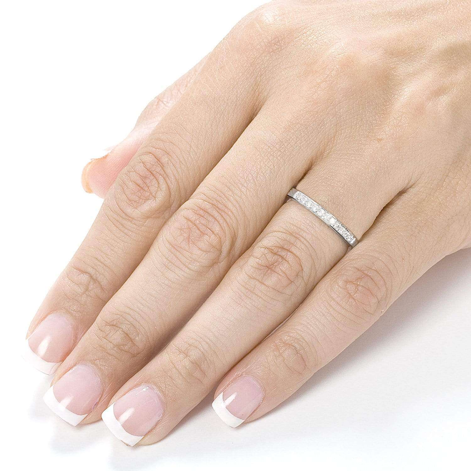 Kobelli Round-cut Diamond Band 1/10 Carat (ctw) in 14k Gold