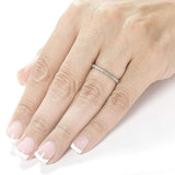 Kobelli One Quarter Carat Lab Grown Diamond Gold Band