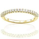 Kobelli One Quarter Carat Lab Grown Diamond Gold Band