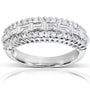 Kobelli Round and Baguette Cut Diamond Band 5/8 carat (ctw) in 14K White Gold