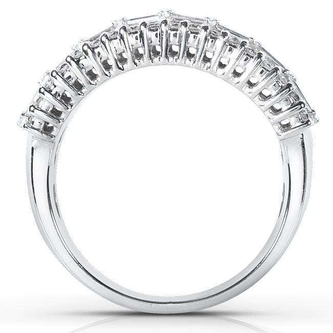 Kobelli Round and Baguette Cut Diamond Band 5/8 carat (ctw) in 14K White Gold