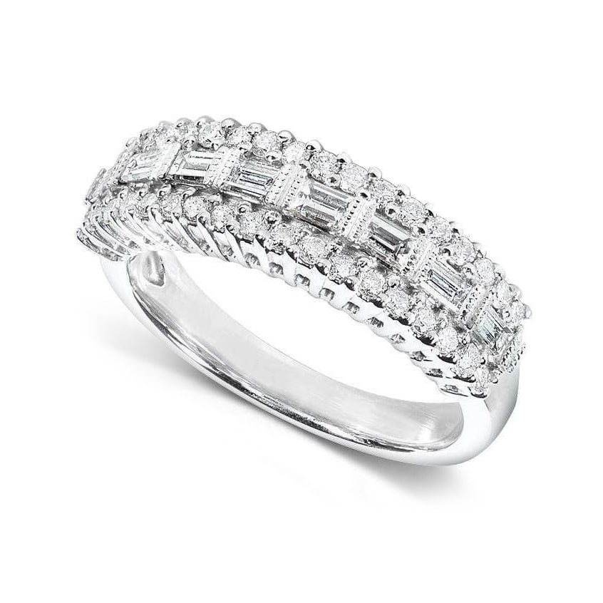 0.6 Carat Natural Diamond Anniversary Ring