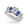 1.25 Carat Mixed Stone Bridal Set
