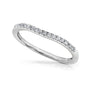Natural Diamond Curve Shadow Ring