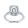 1.3 Carat Natural Diamond Emerald Original Ring