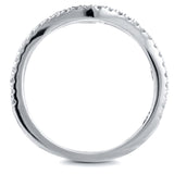 1/5ct.tw Curved Diamond Band