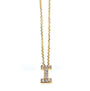 Kobelli Small A-Z Letter Diamond Pendant Gold 61787/I