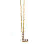 Kobelli Small A-Z Letter Diamond Pendant Gold 61787/L