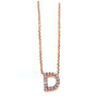 Kobelli Small A-Z Letter Diamond Pendant Gold 61788/D