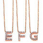 Kobelli Small A-Z Letter Diamond Pendant Gold